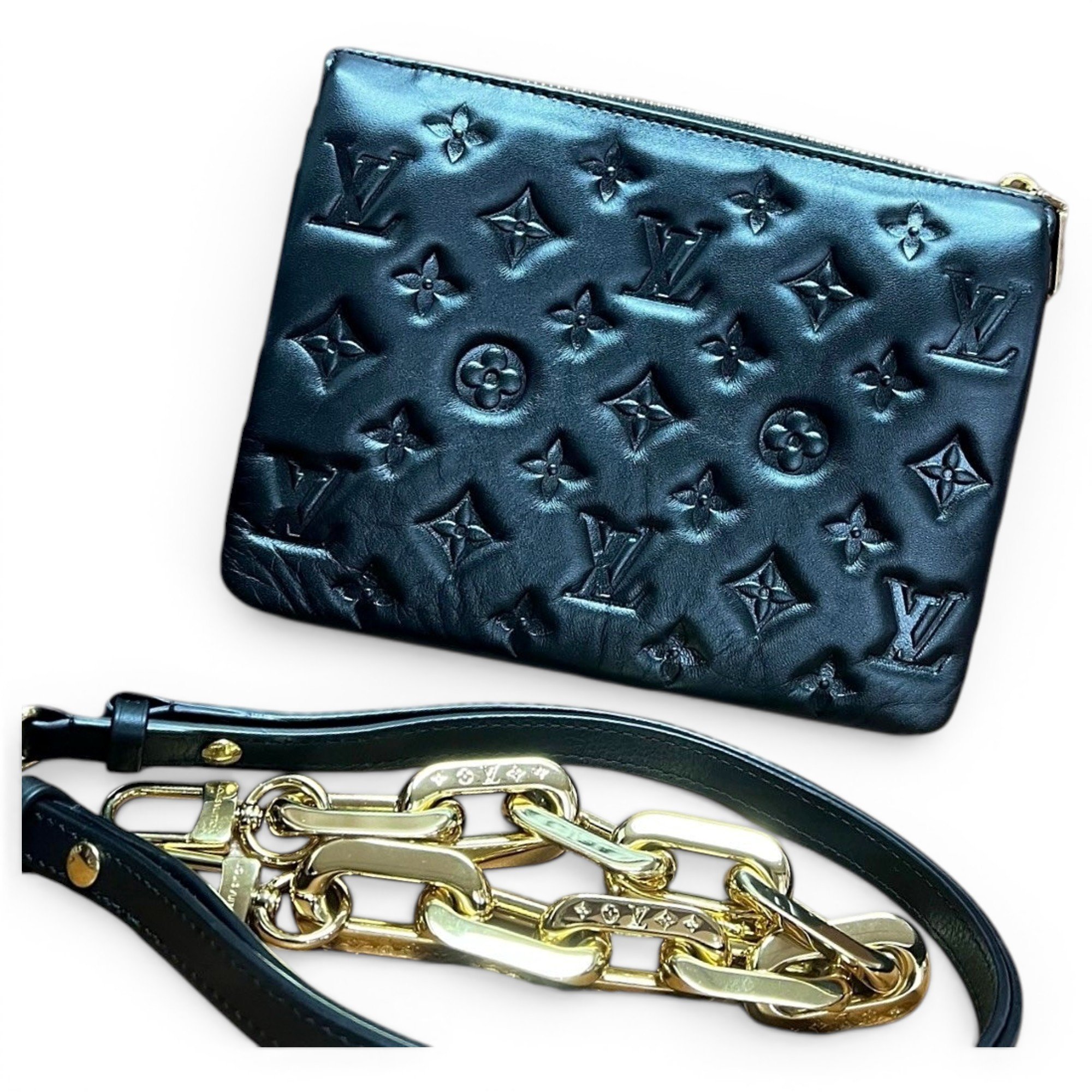 Coussin leather handbag
