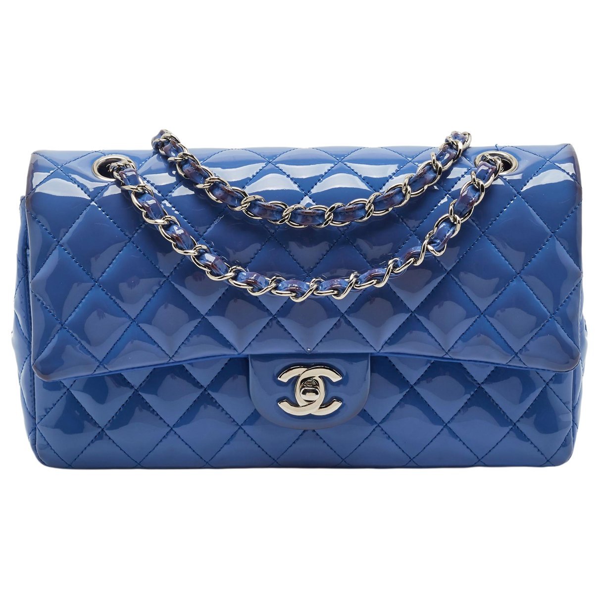 Patent leather handbag
