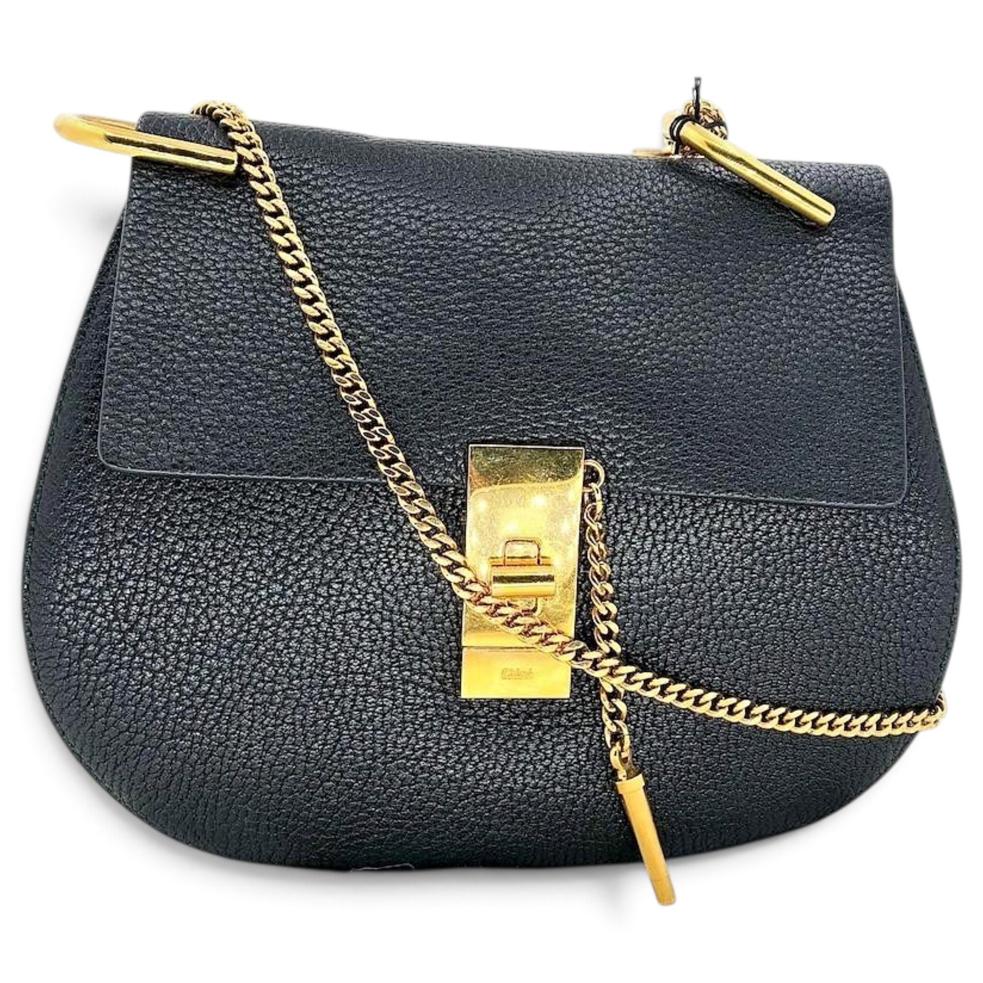 Drew leather handbag