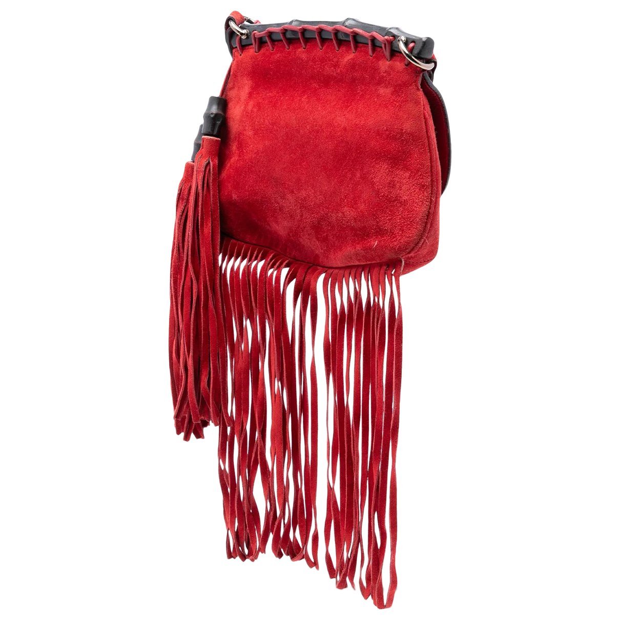 Bamboo leather crossbody bag