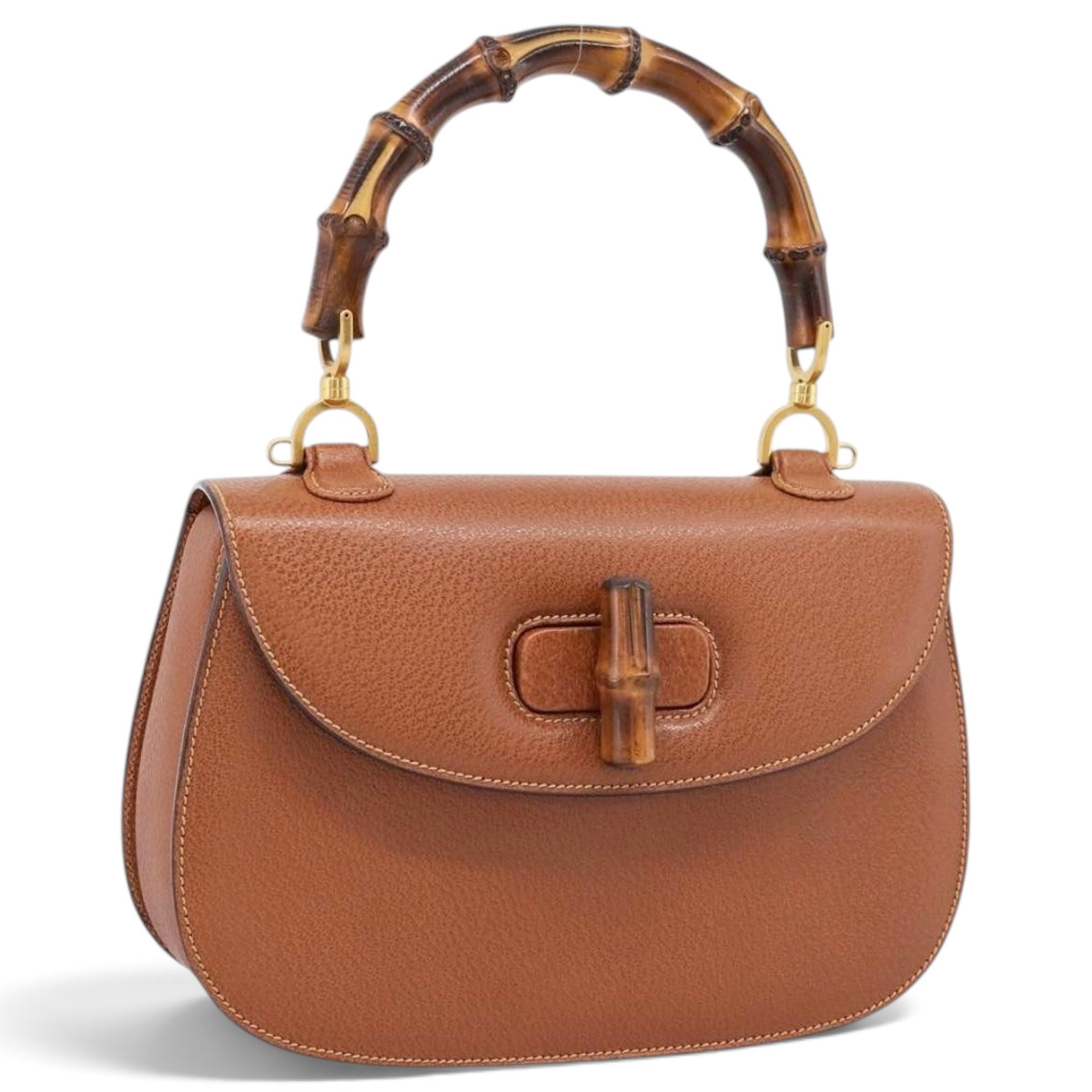 Gucci B leather handbag