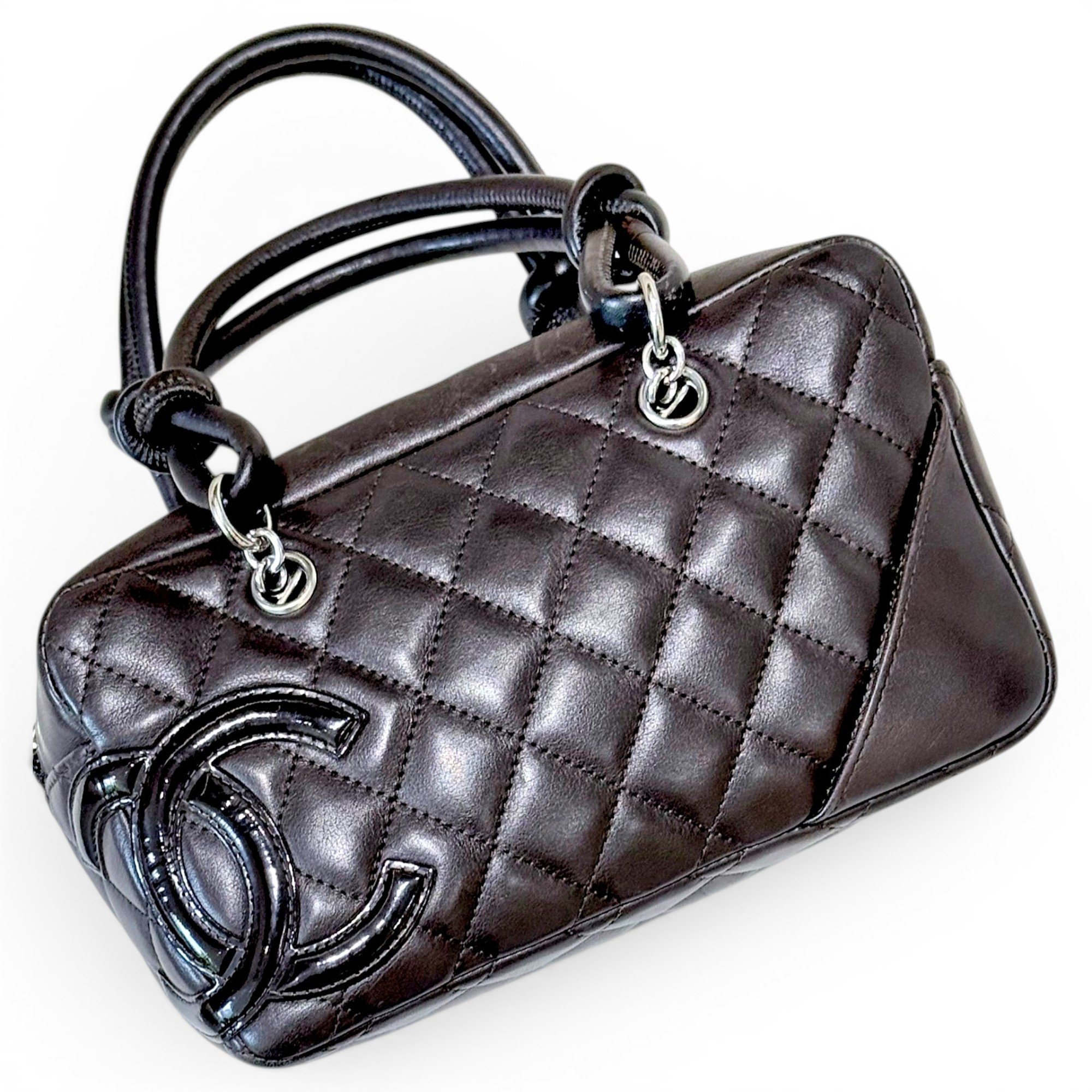 Cambon Small Rectangle patent leather handbag