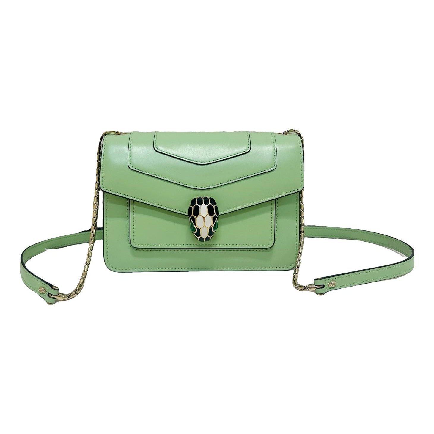 Serpenti leather handbag