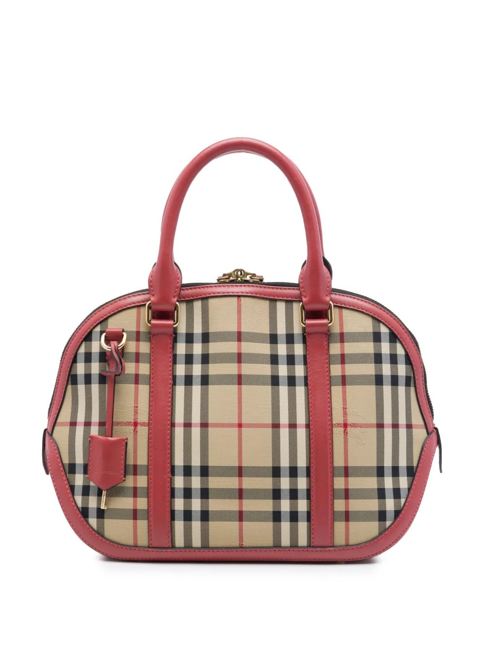 2000-2017 Small Haymarket Check Nylon Orchard Bowling Bag satchel