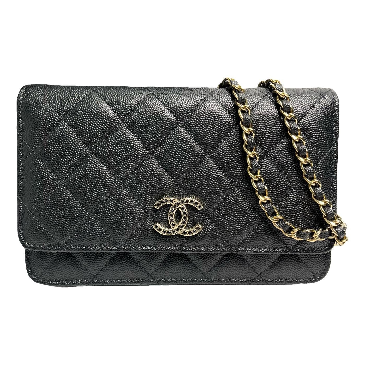Trendy CC Wallet on Chain leather crossbody bag