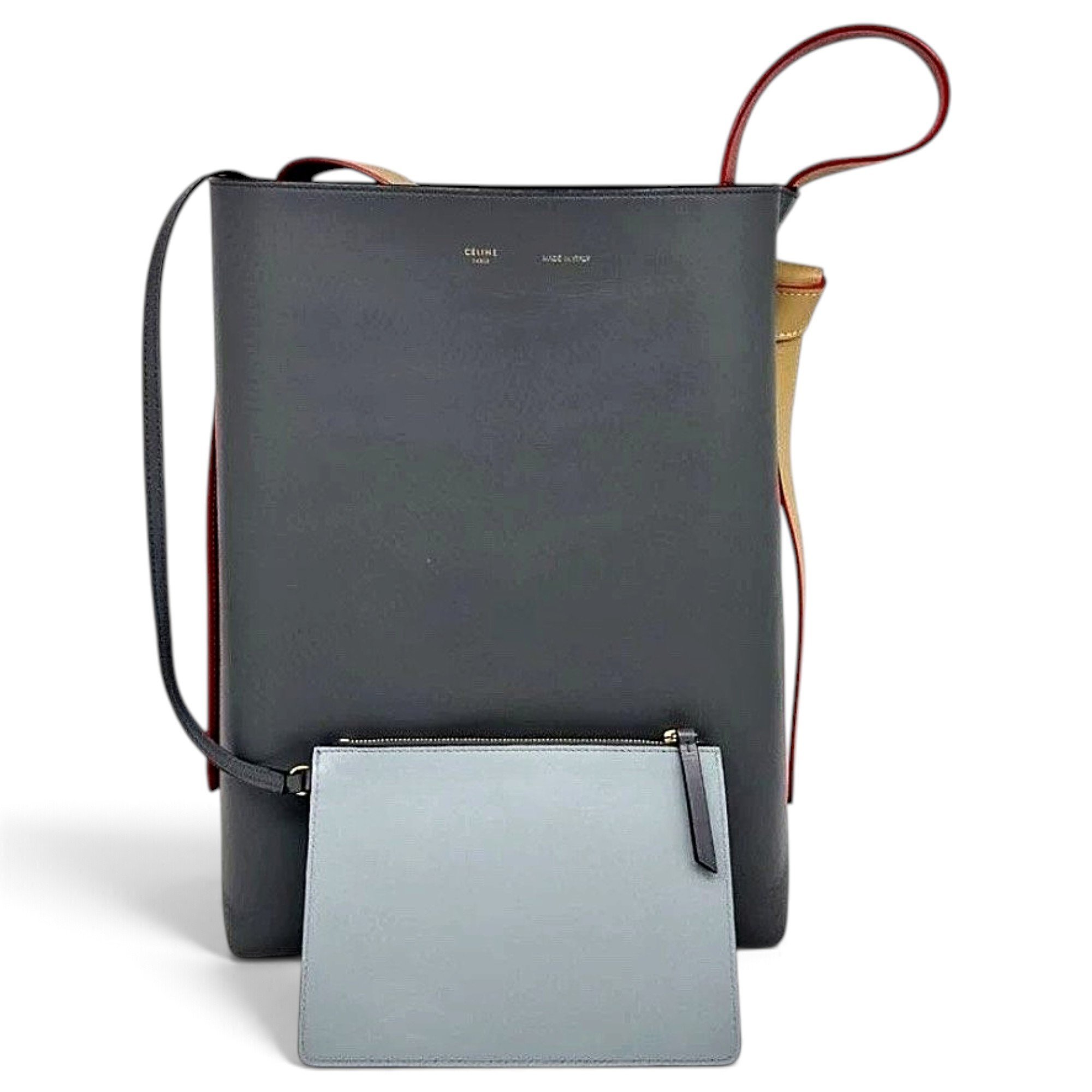 Twisted leather handbag