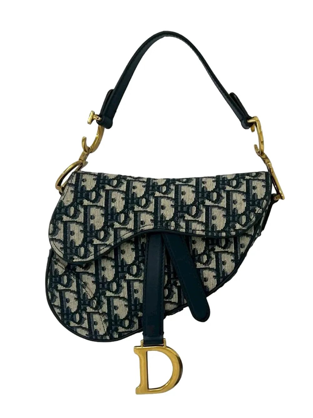 2010-2026 Mini Oblique Canvas Saddle Bag satchel