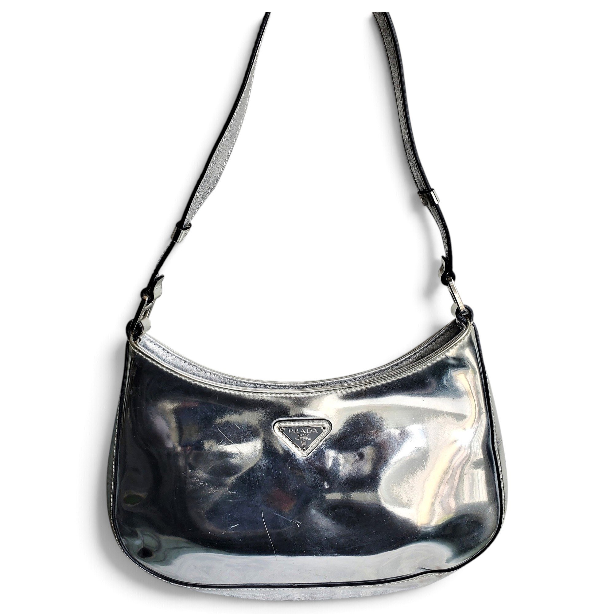 Cleo patent leather handbag