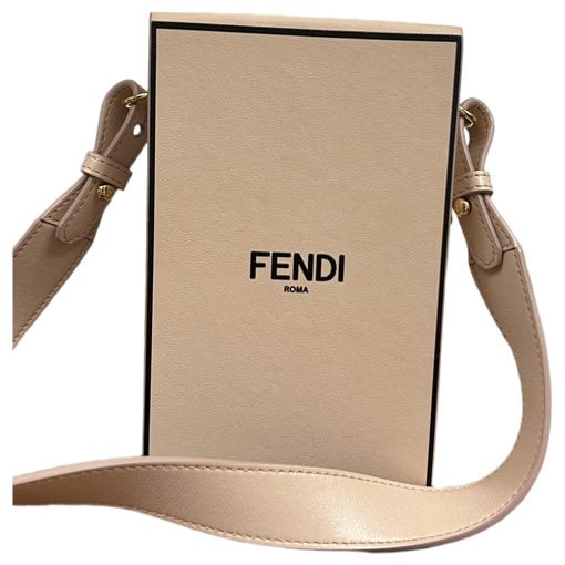 Leather clutch bag