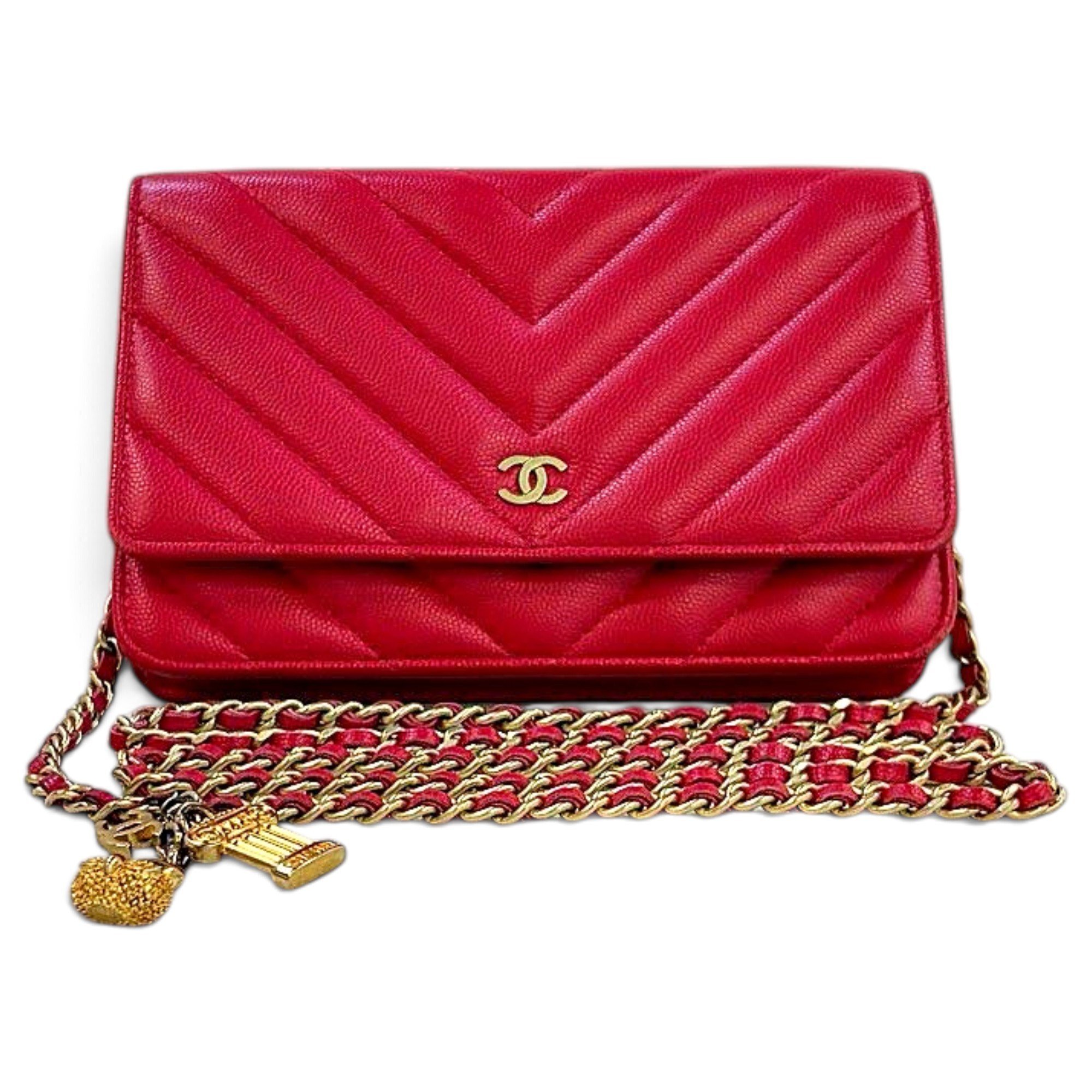 Wallet On Chain Timeless/Classique leather crossbody bag