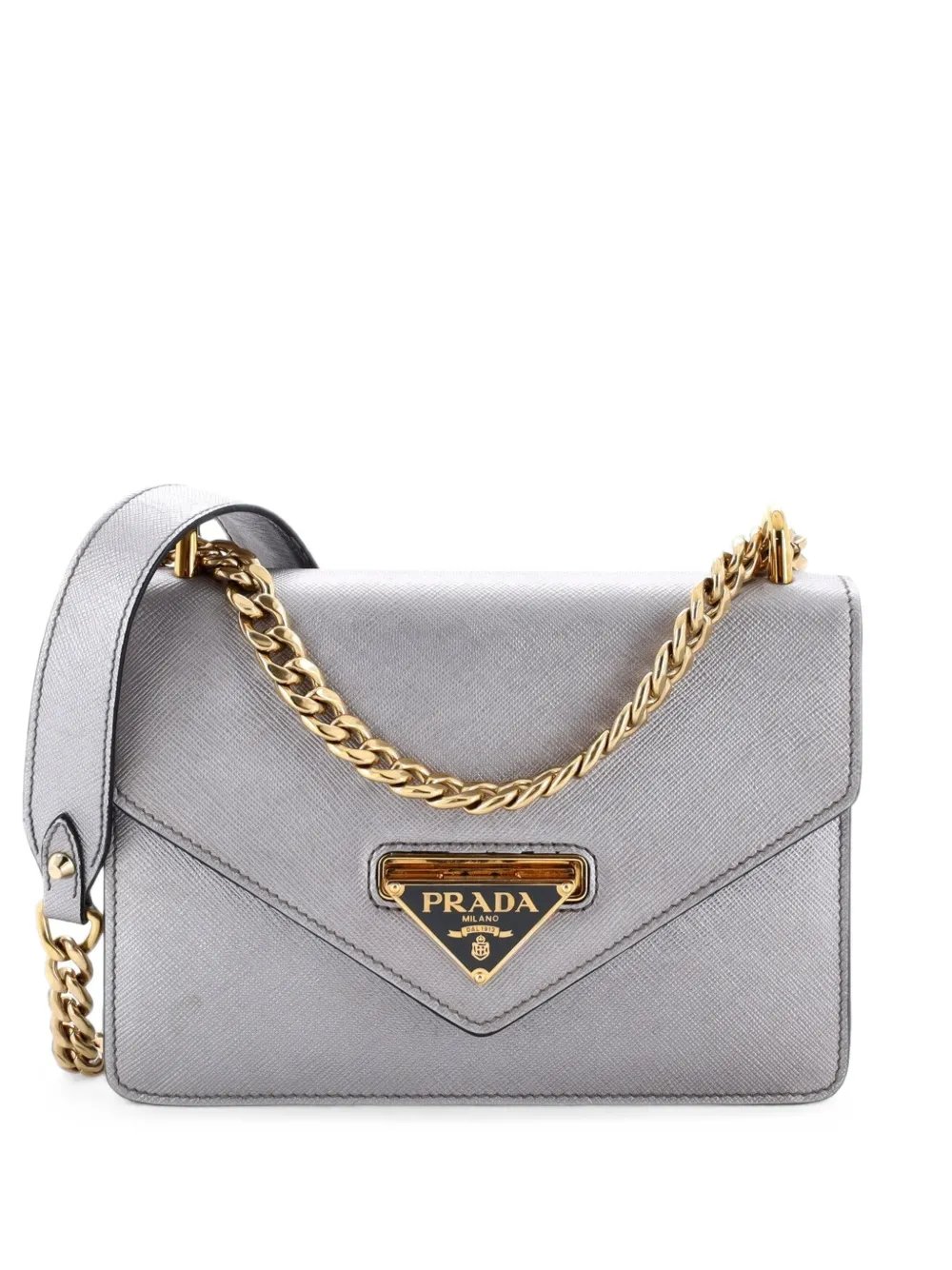 Envelope Flap Chain Shoulder bag Saffiano Leather Small crossbody bag