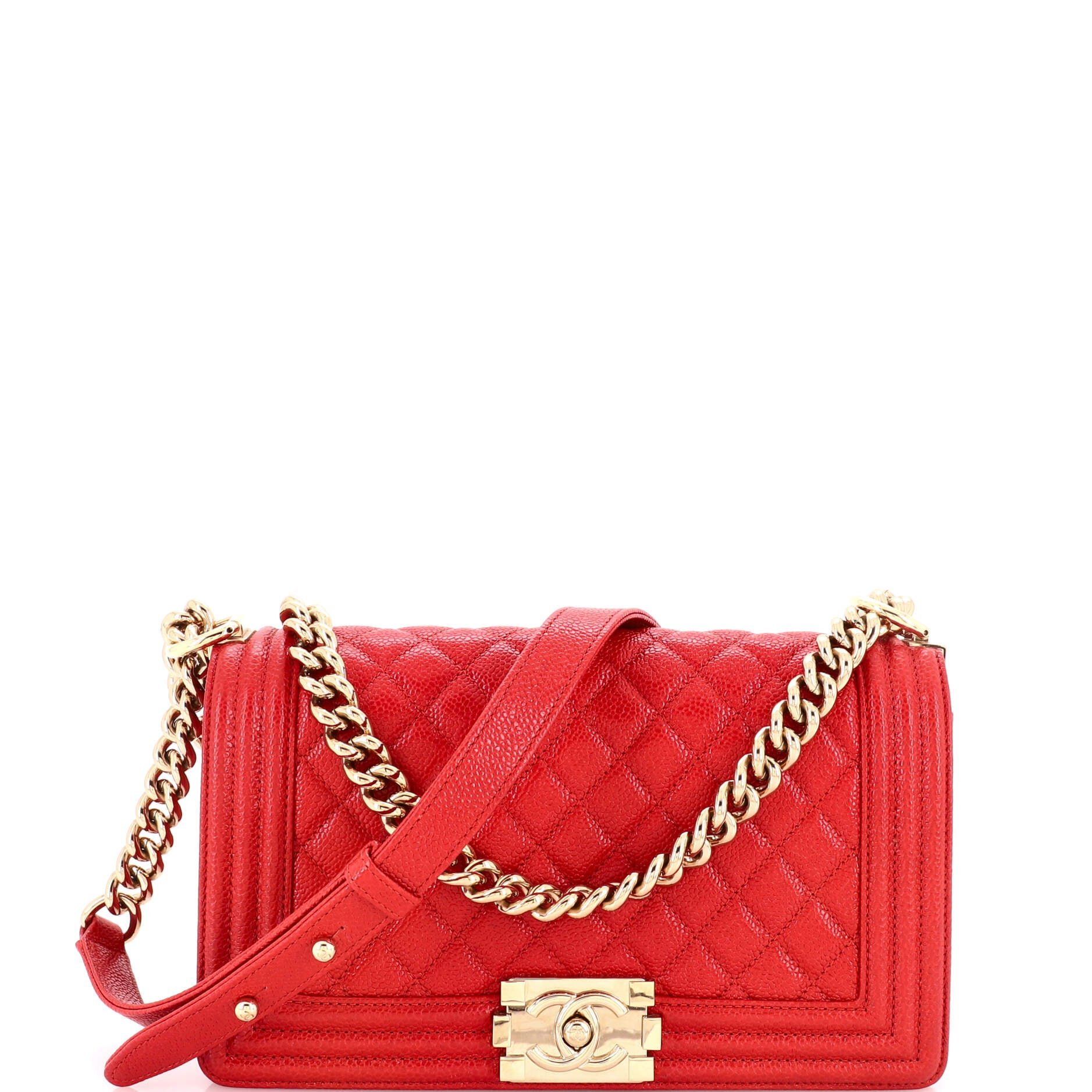 Boy Flap Bag Quilted Caviar Old Medium