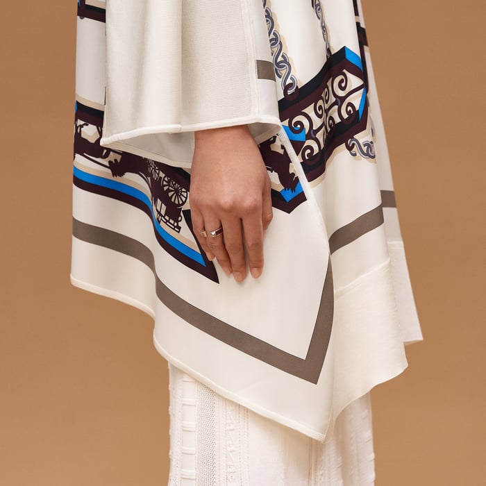 Blanc Céramique "l'Enseigne Du Sellier" Caftan Tunic