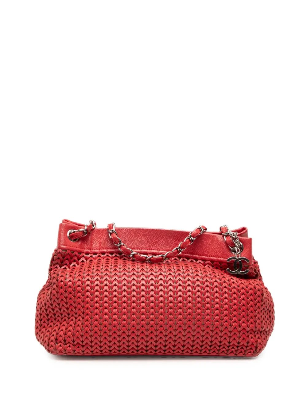 2004-2005 Woven Caviar CC Charm tote bag