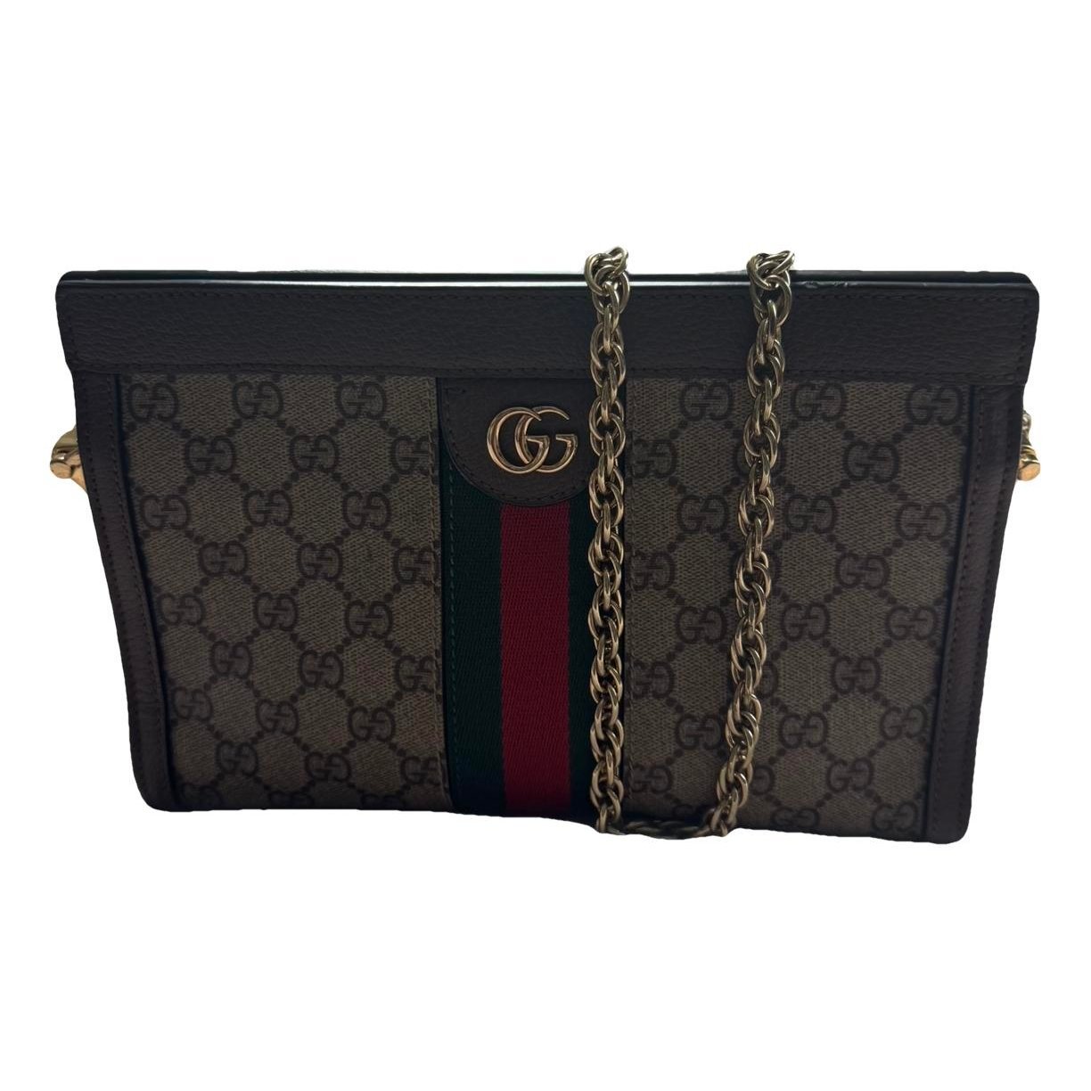 Ophidia leather clutch bag