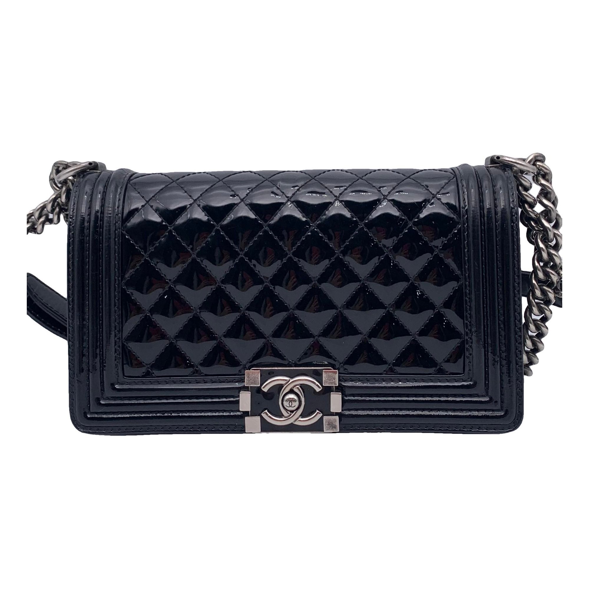 Boy patent leather handbag