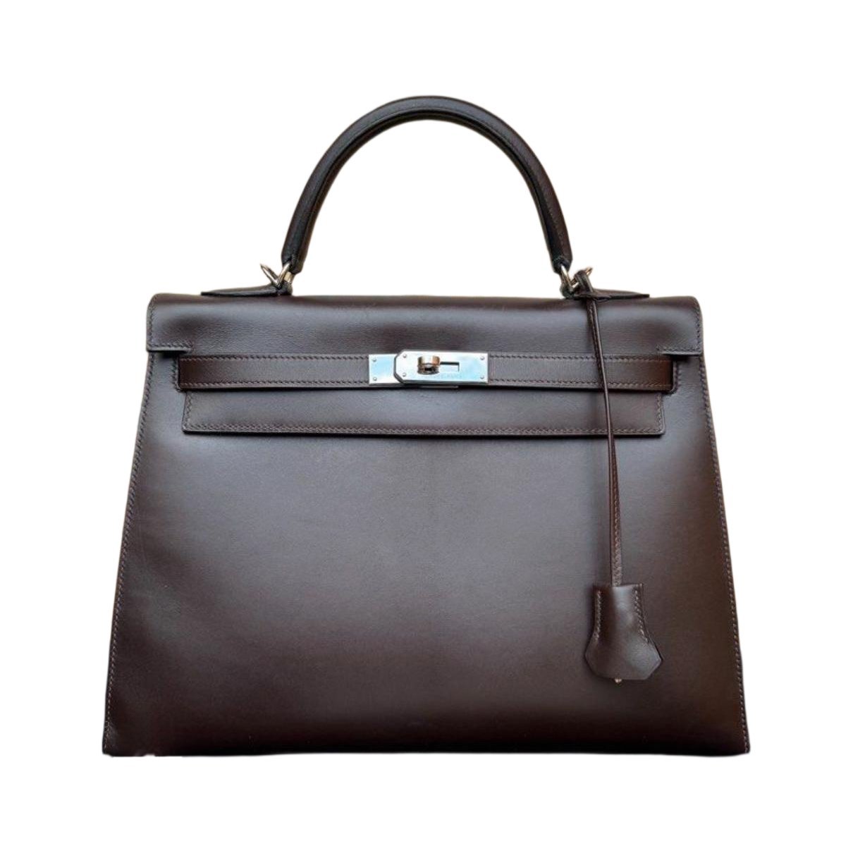 Kelly 32 leather handbag