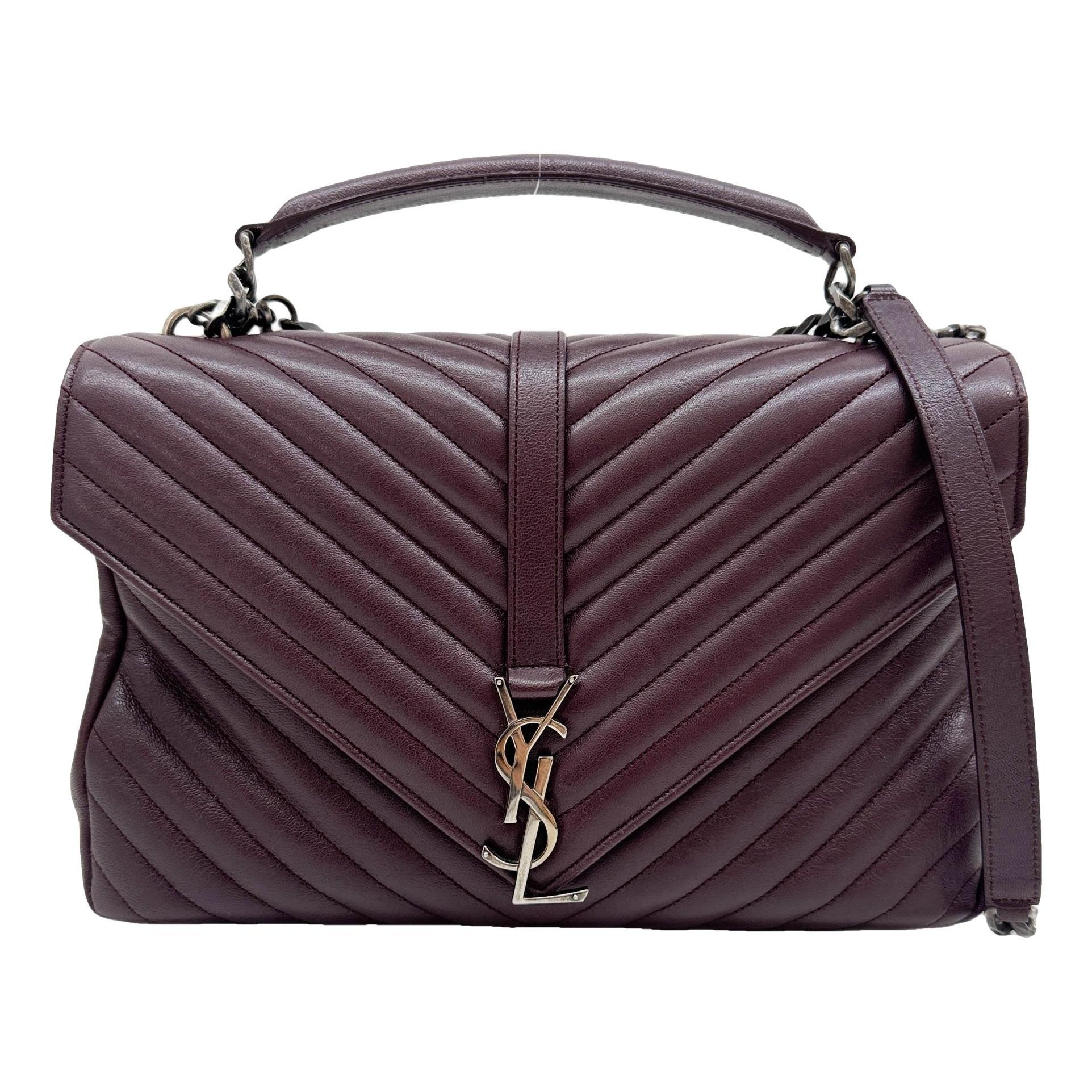 Collége monogramme leather handbag