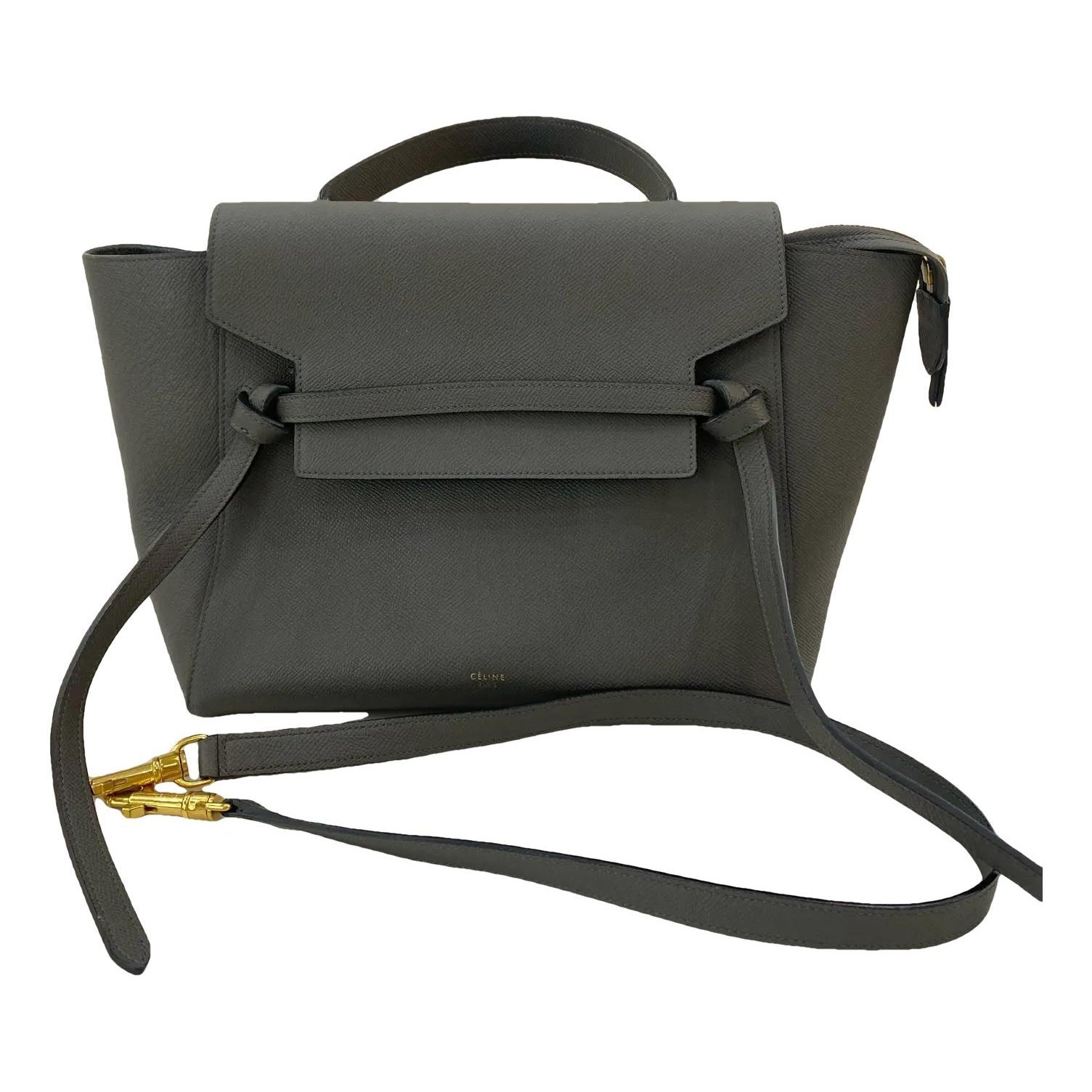 Belt leather handbag