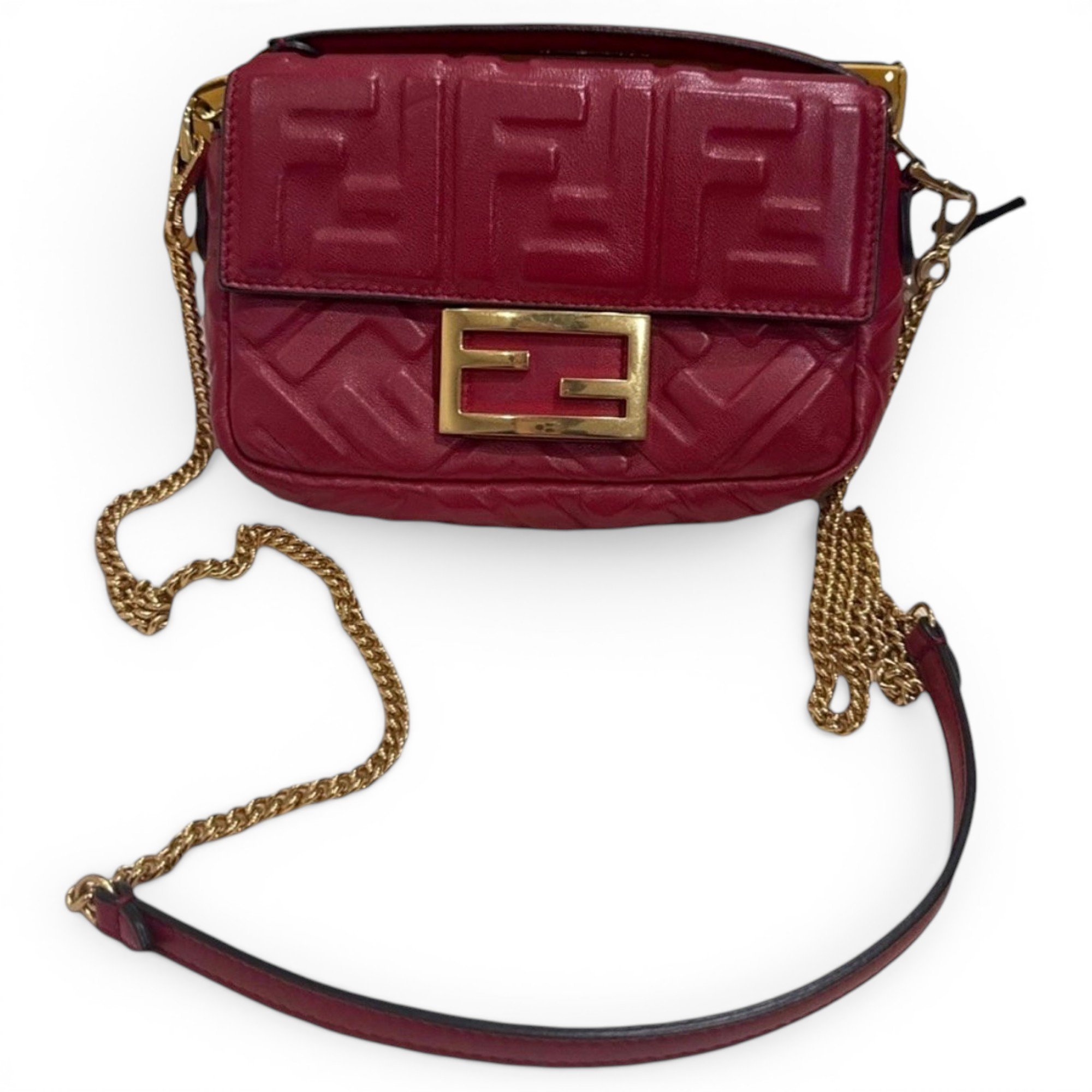 Baguette leather handbag
