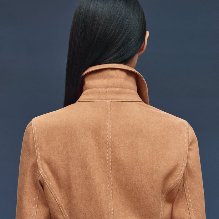 Marron Alezan Denim Equestrian Jacket