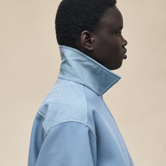 Bleu Adriatique "Chaine d'Ancre" Short Coat