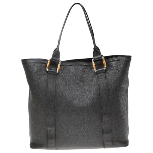 Bamboo Shopper leather tote
