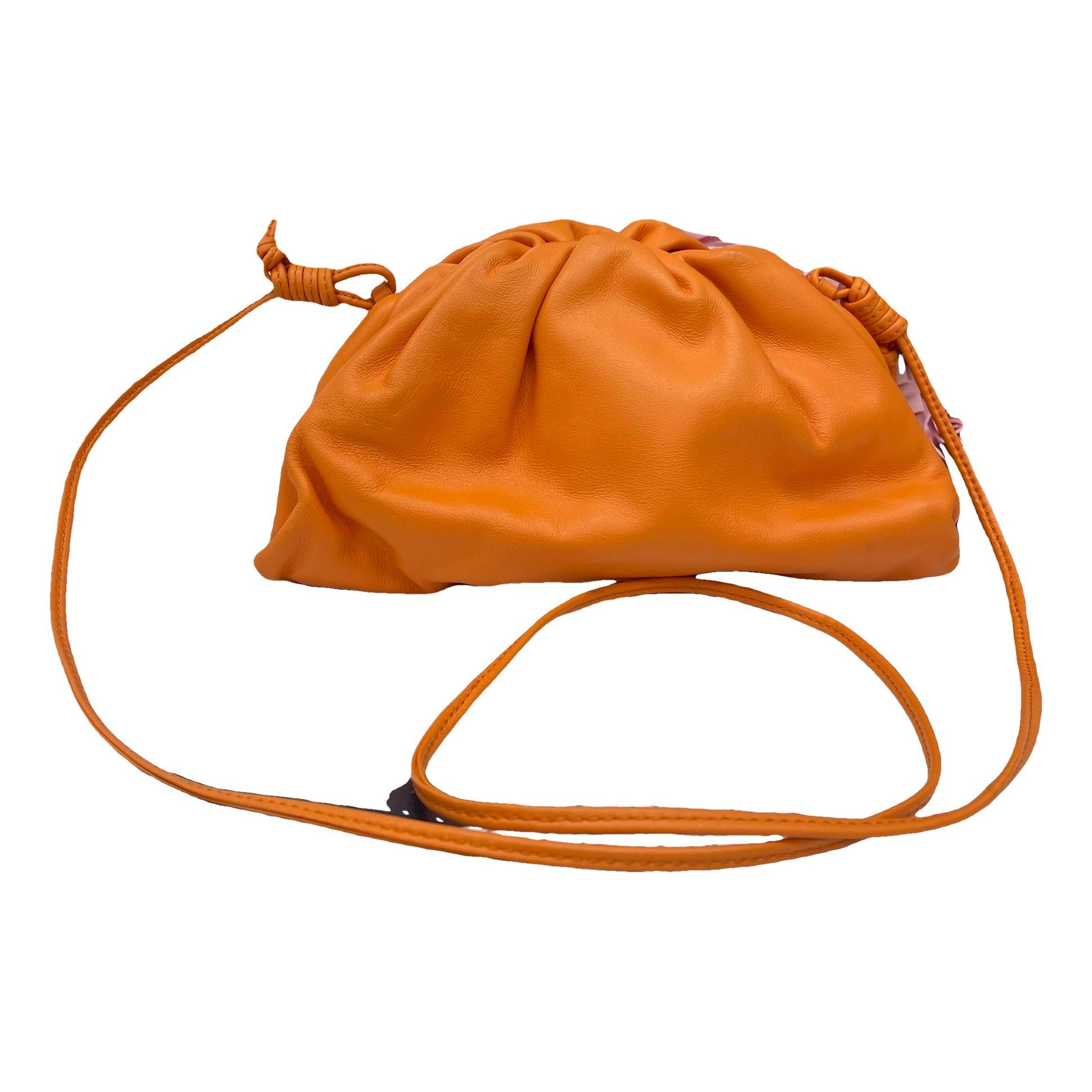 Pouch leather handbag