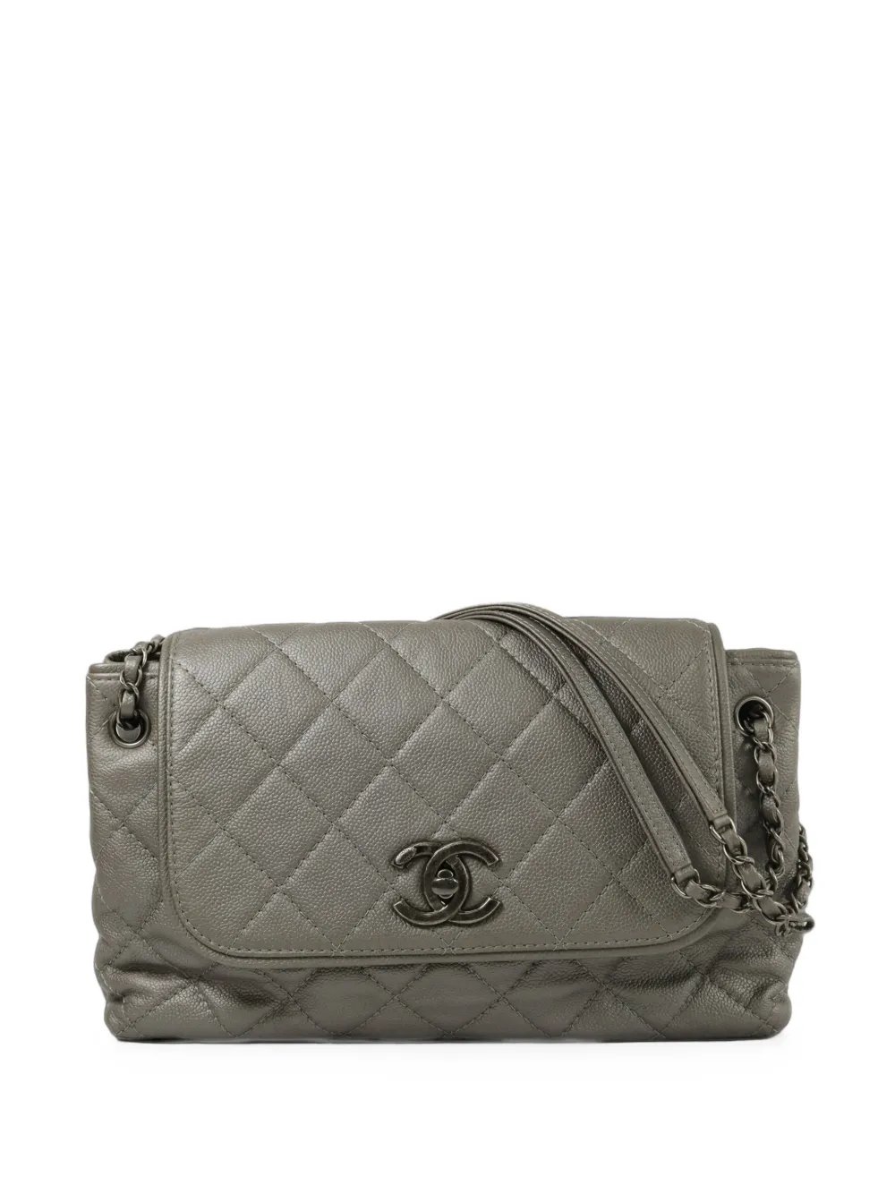 CC turn-lock shoulder bag