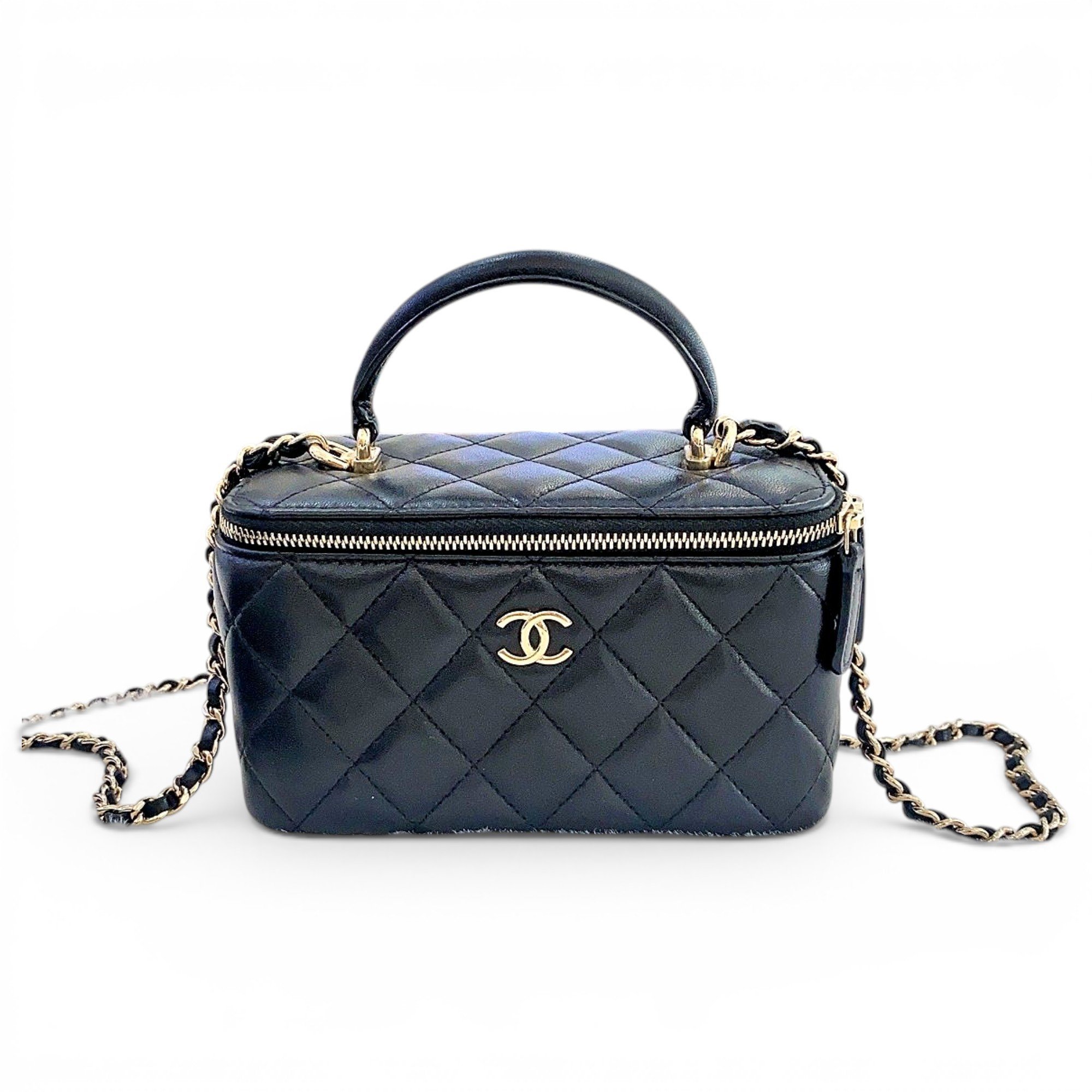 Trendy CC Vanity leather handbag