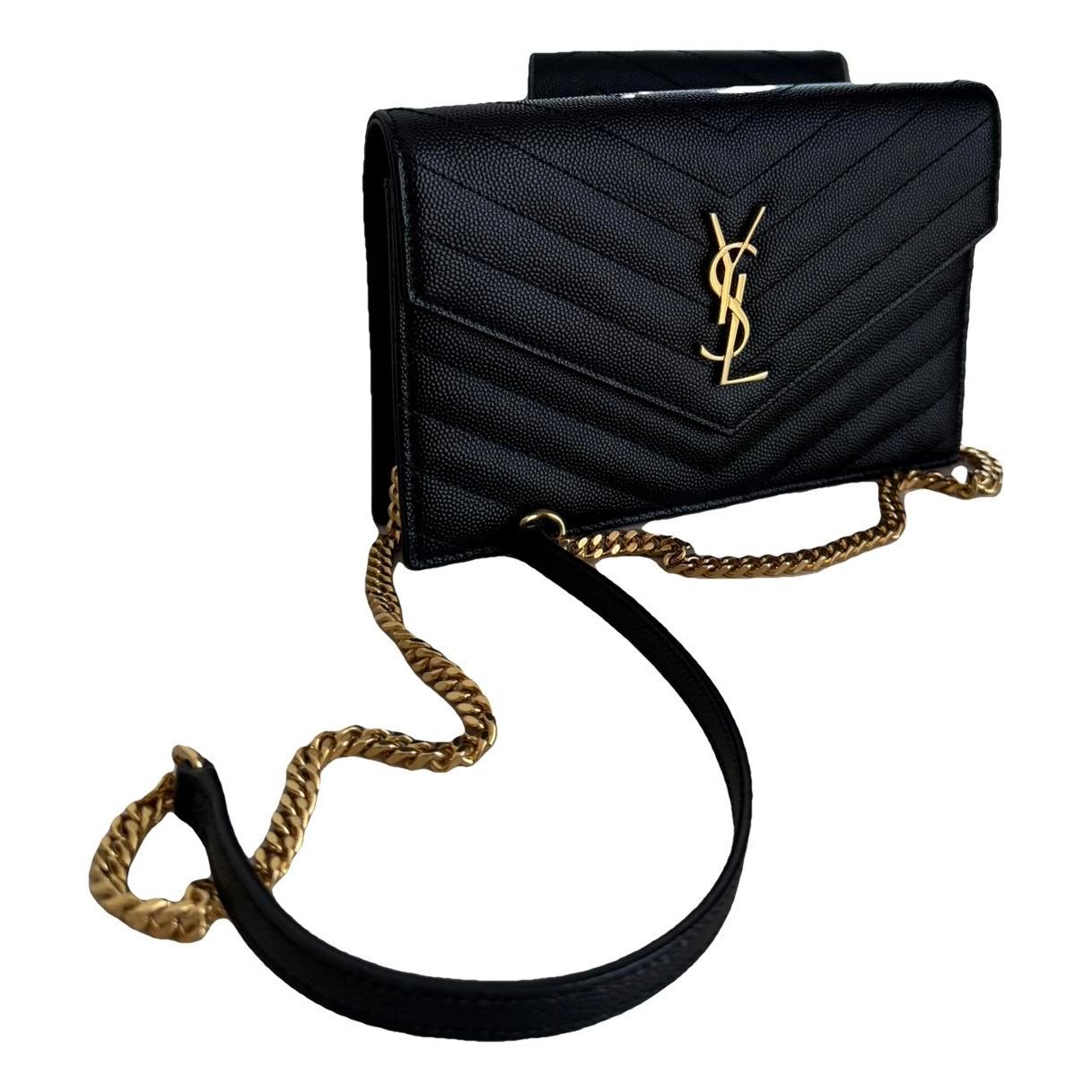 Portefeuille enveloppe leather crossbody bag