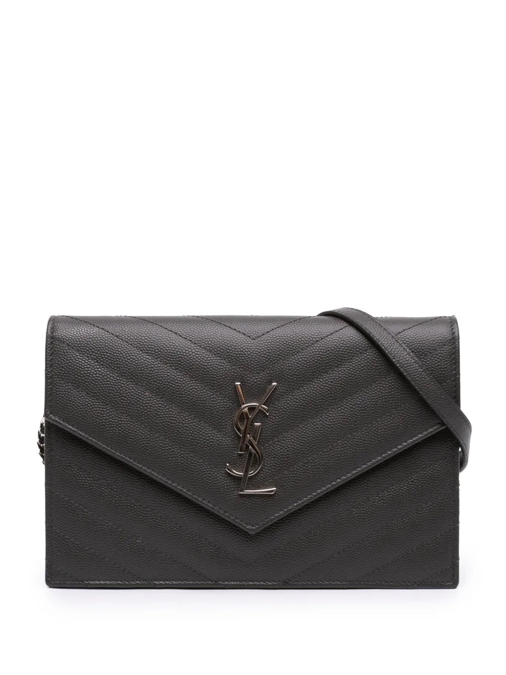 2016 Grain De Poudre Chevron Cassandre Envelope Chain Wallet crossbody bag