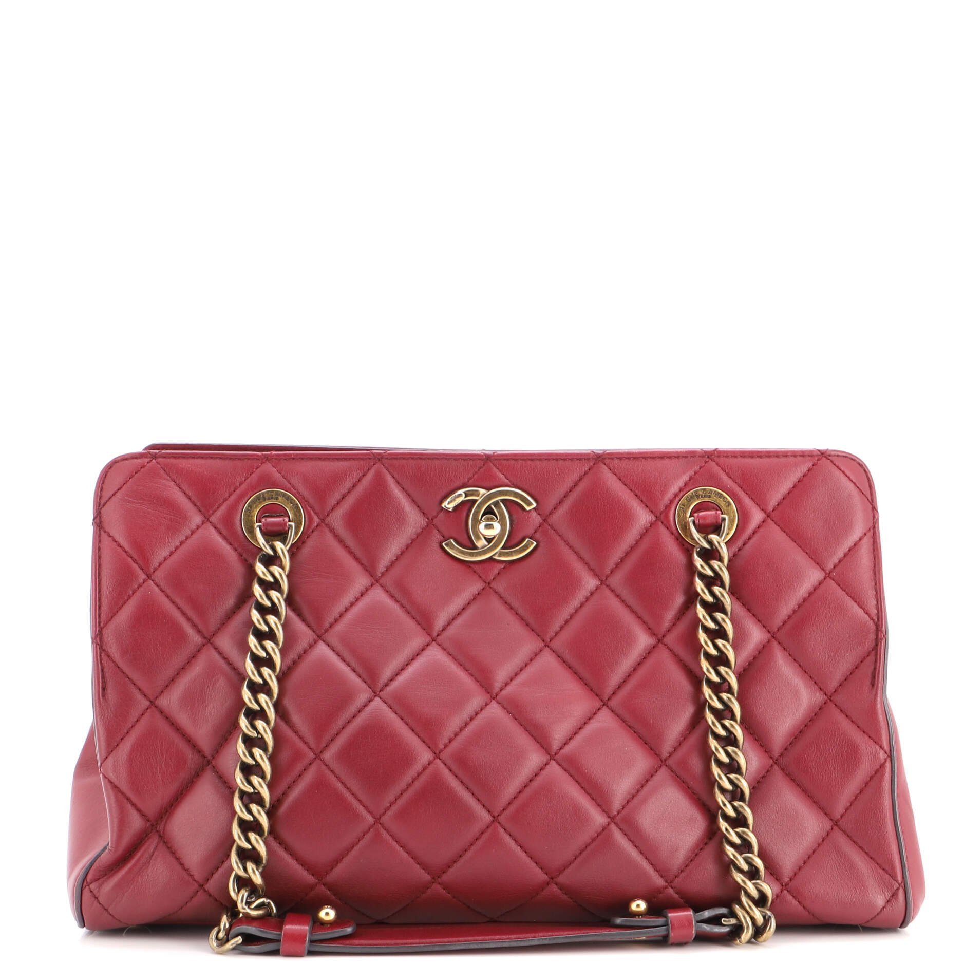 Perfect Edge Tote Quilted Leather Large