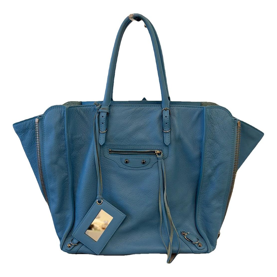 Papier leather handbag