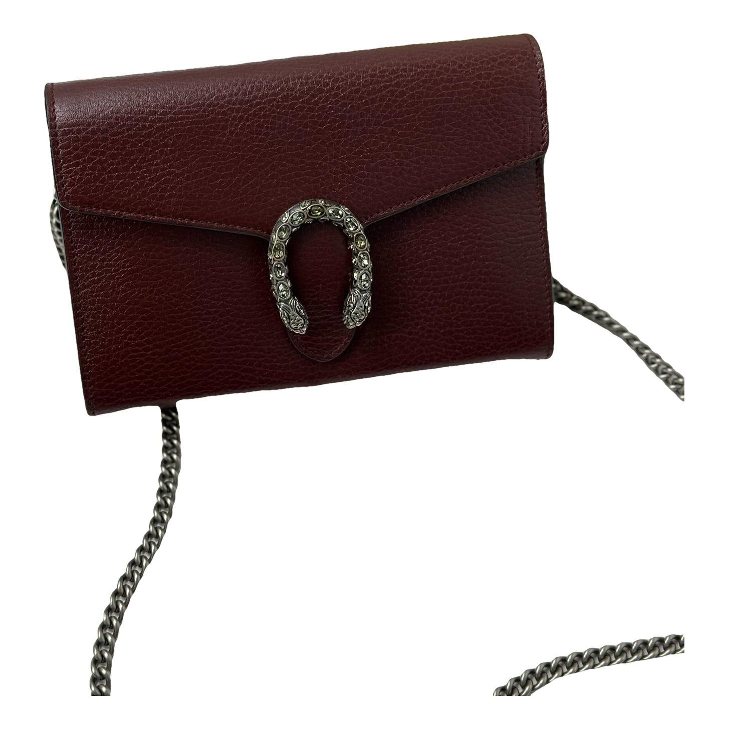 Dionysus Chain Wallet leather crossbody bag