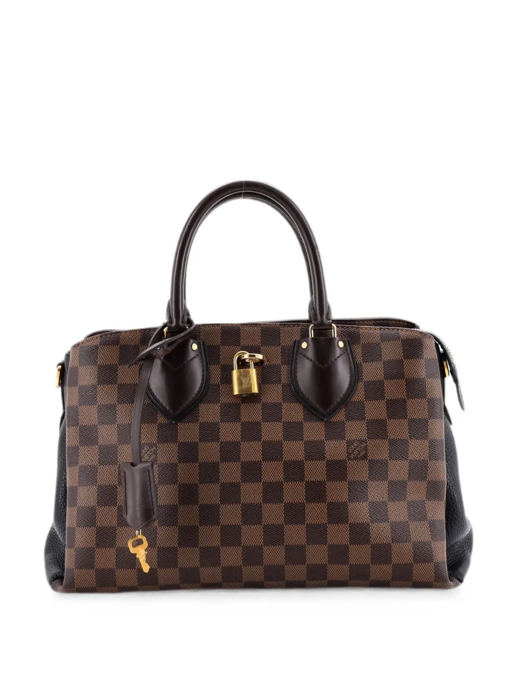 Normandy Handbag Damier and Leather satchel