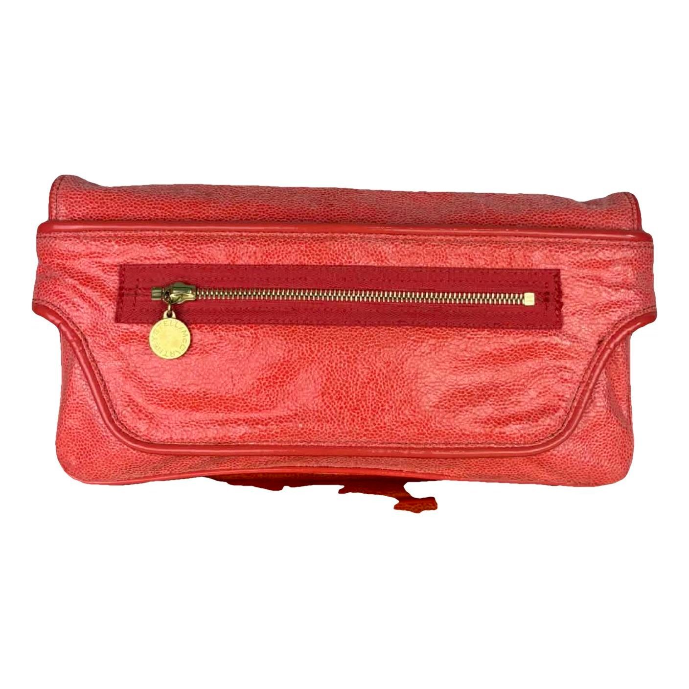 Vegan leather clutch bag