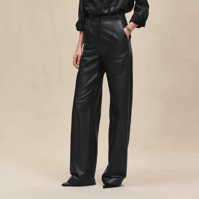 Gris Ardoise Wide Pants