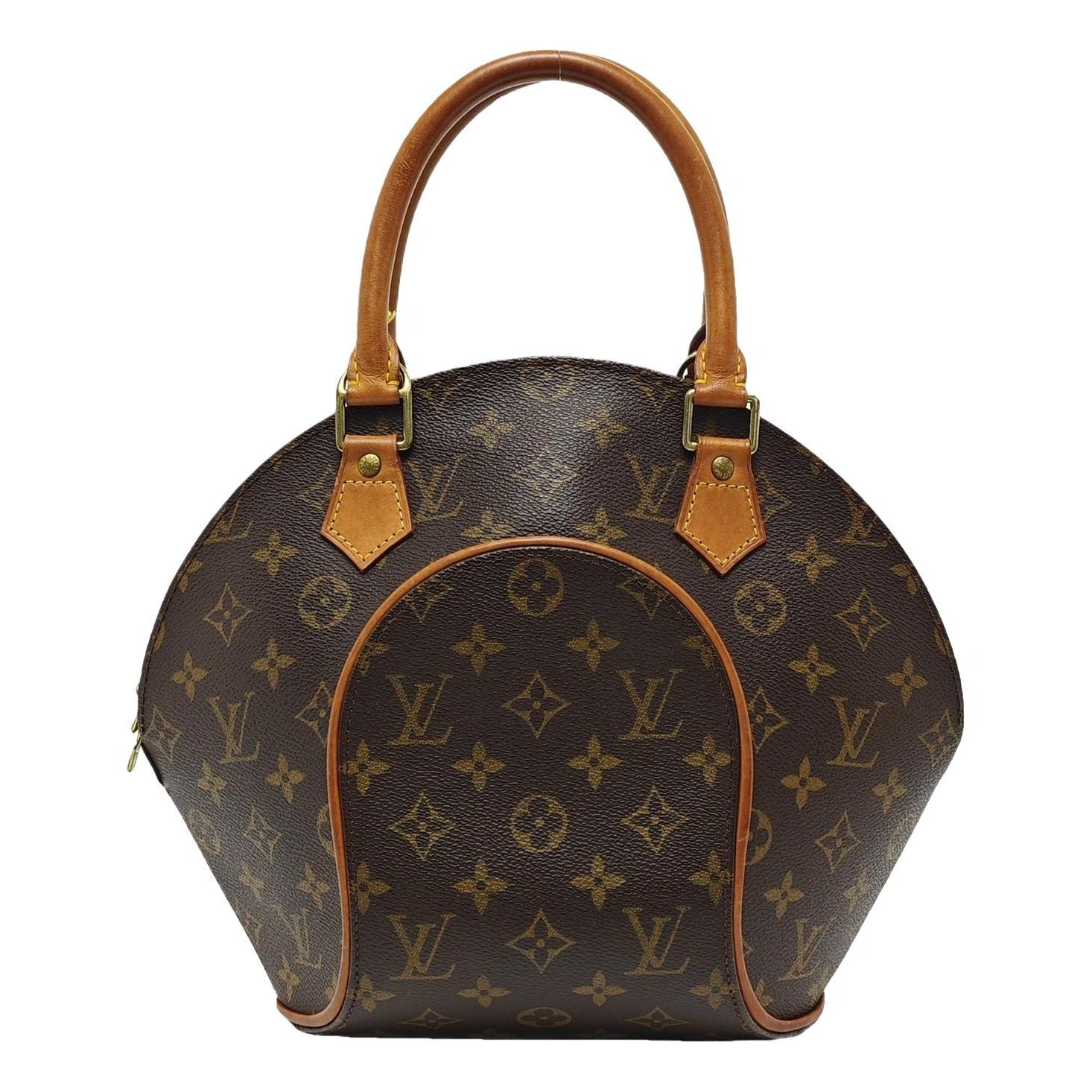 Ellipse leather handbag
