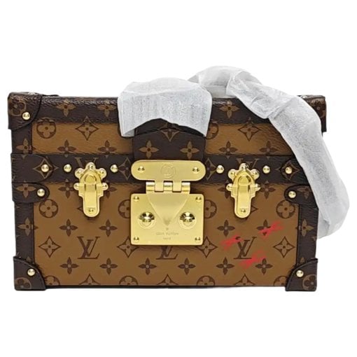 Petite Malle leather crossbody bag