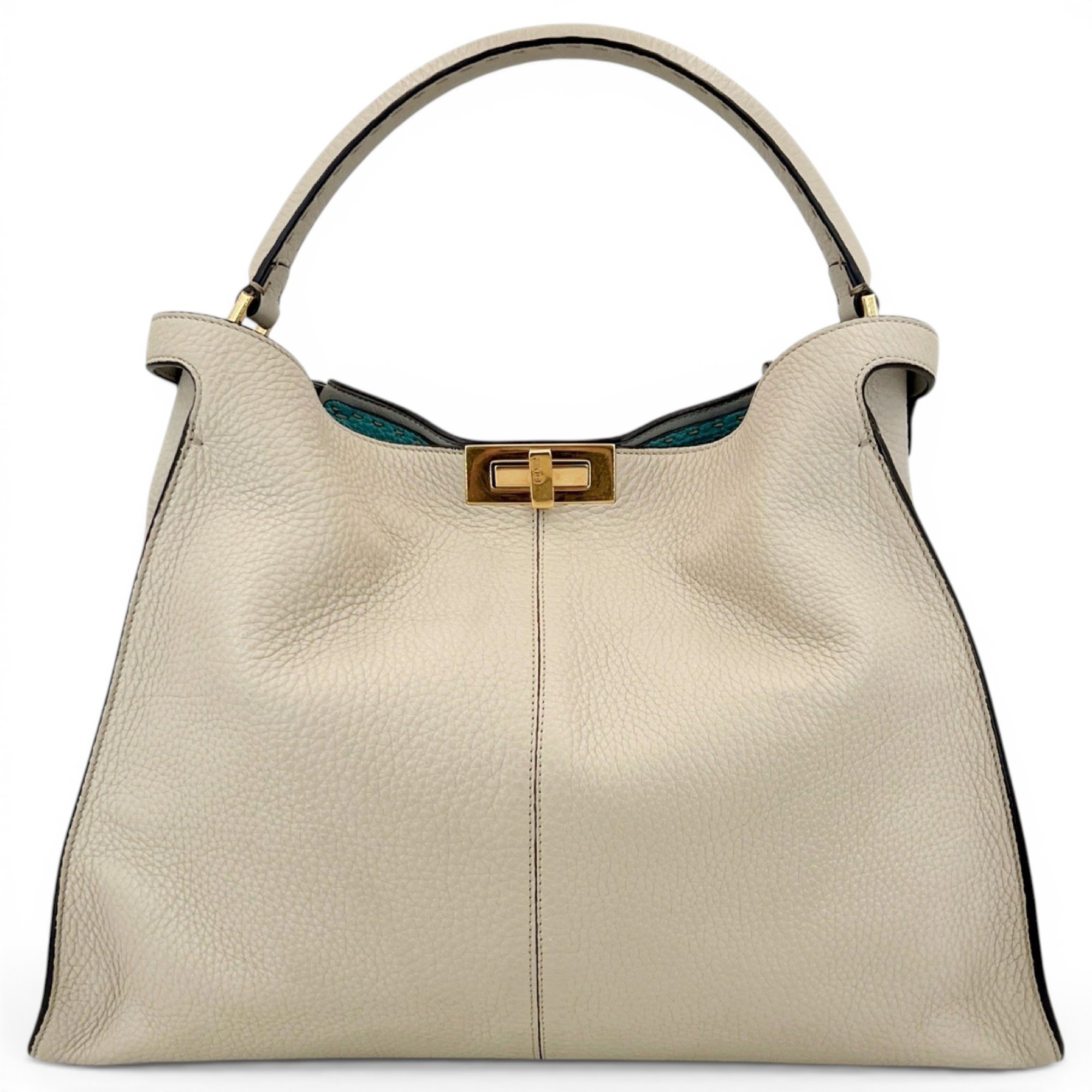 Peekaboo leather handbag