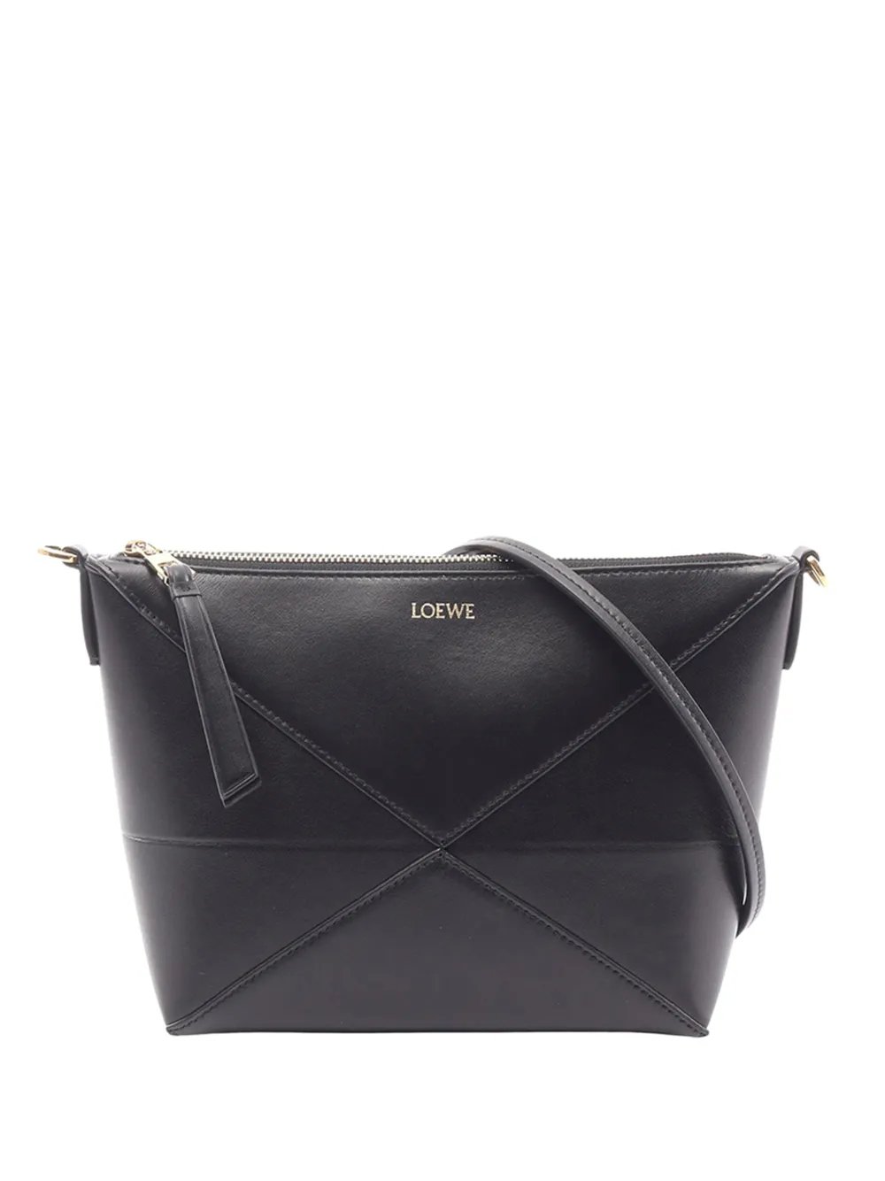2015-2026 Leather Puzzle Fold Pouch shoulder bag