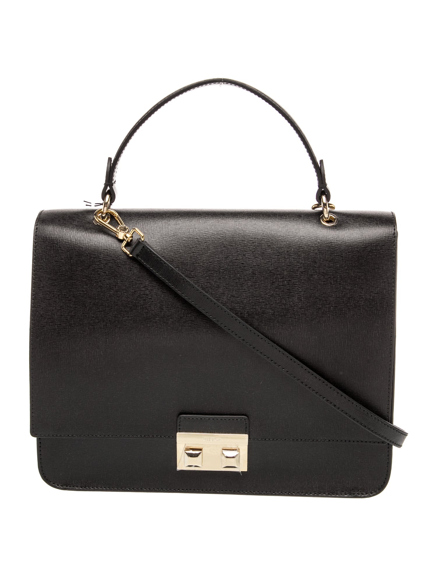 Leather Top Handle Bag