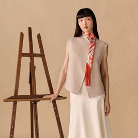 Bouquet Final Leather Fringe Twilly