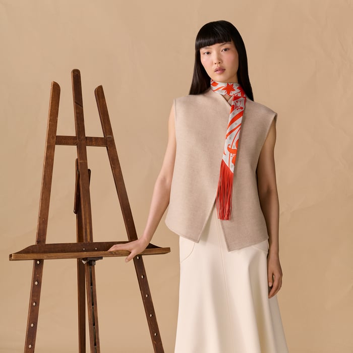 Bouquet Final Leather Fringe Twilly