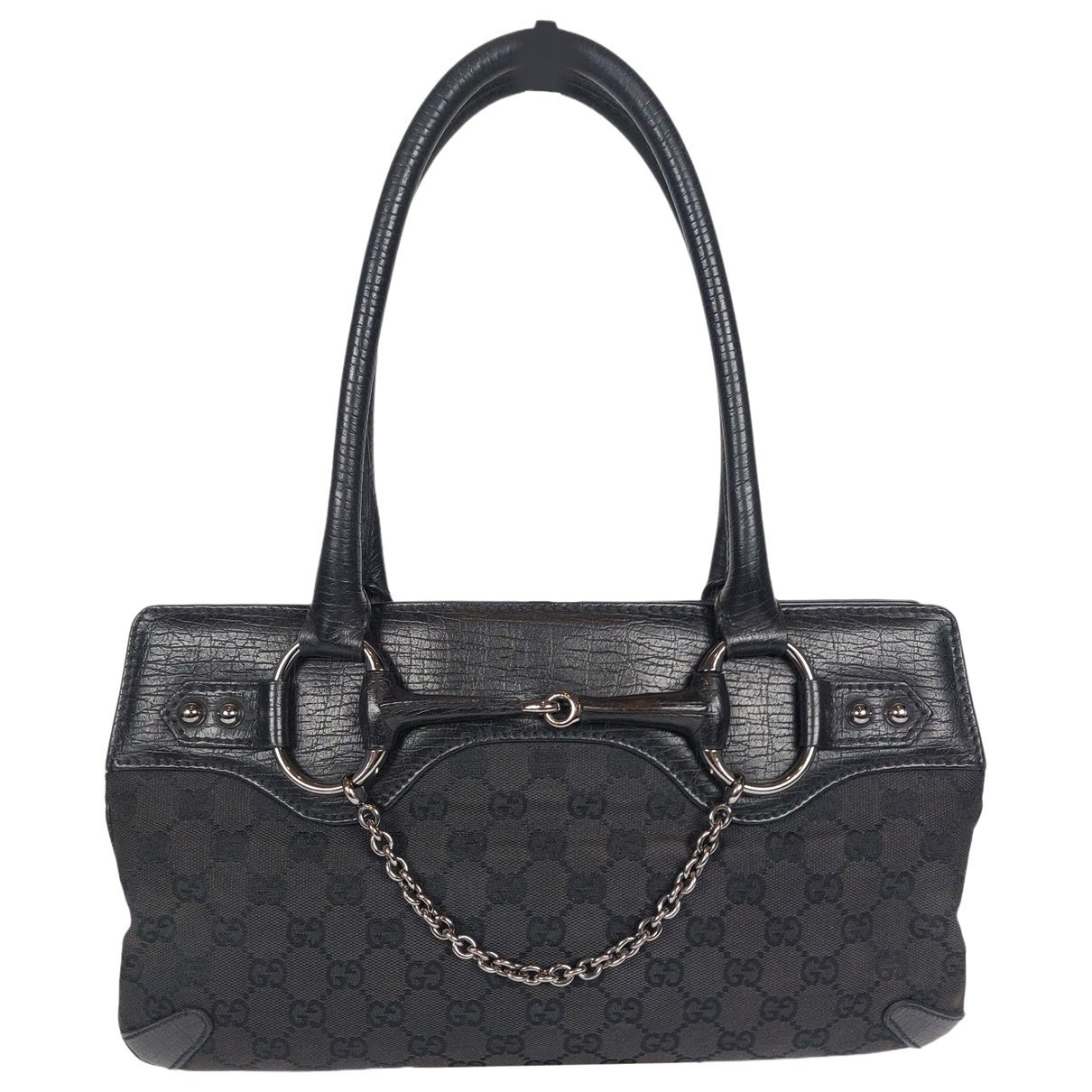 Horsebit Chain leather handbag
