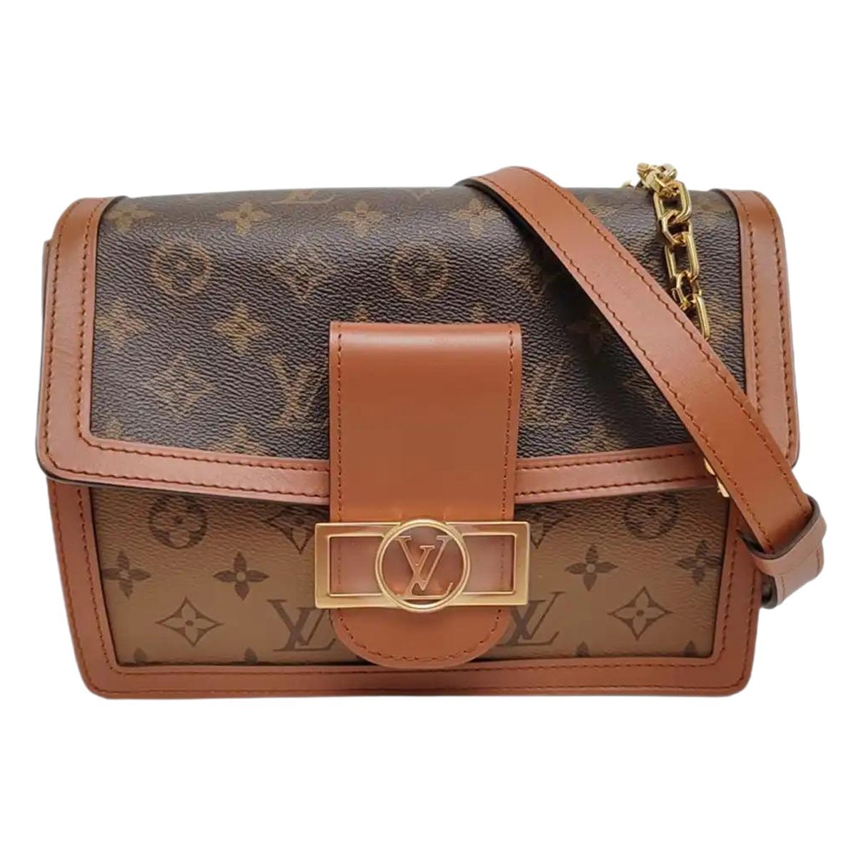 Dauphine leather crossbody bag