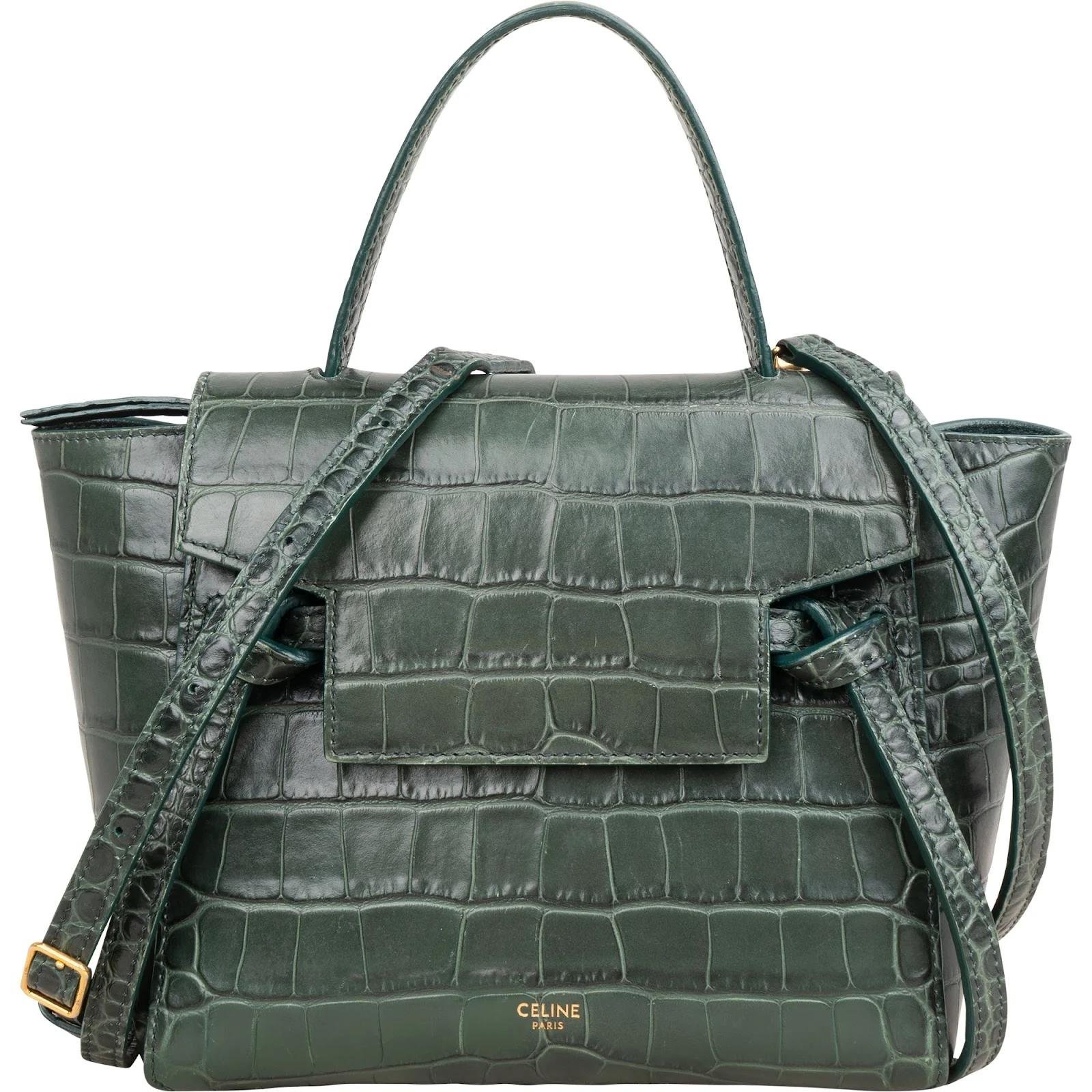 Belt leather handbag