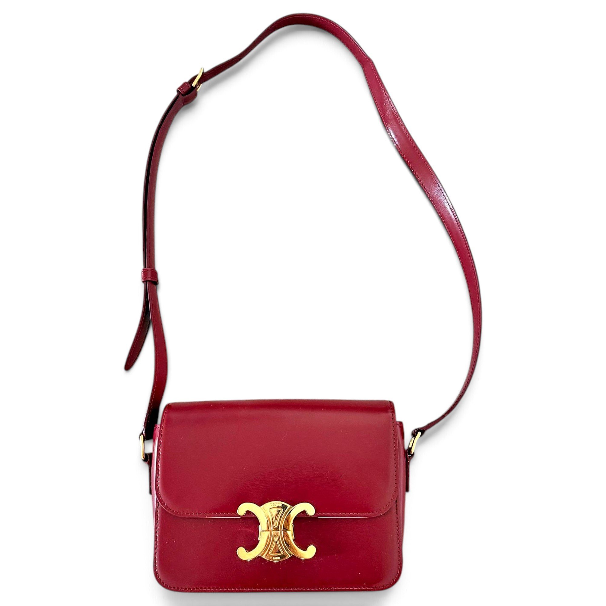 Triomphe leather handbag