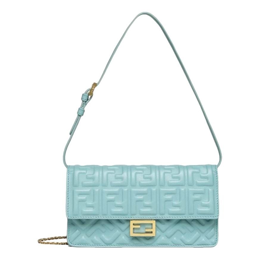 Baguette leather crossbody bag